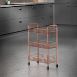 Metaltex desserte de cuisine salle de bain lugano cuivre