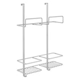 Metaltex Over The Door Space Saver Rack for cleaning items 30x46x12 cm silver