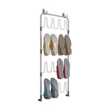 Tomado-Metaltex au-dessus de la porte Space Saver Chaussures @ par plancher de chaussure pour la porte Silver