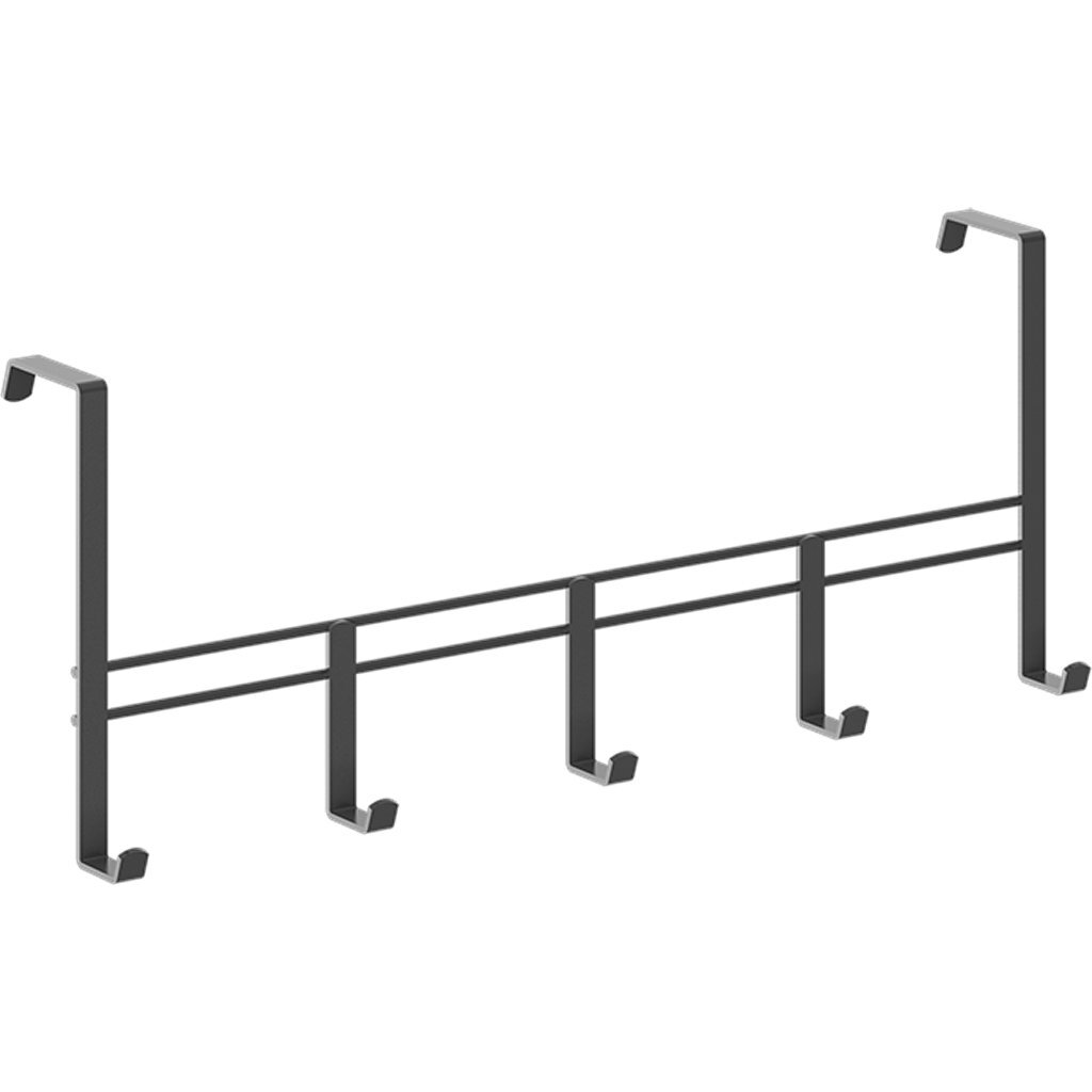 Metaltex Metaltex Deurkapstok 38x15x4.5 cm Zwart