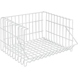 Metaltex Bernina Wire Basket Stackable 34x27x20 cm hvid