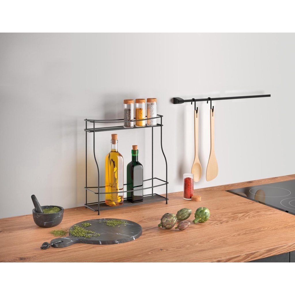 Metaltex Metaltex Herb Rack 2 La capa basalmico negro