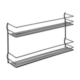 Metaltex Pepito Herb Rack 2 pisos 36x8x19 cm negro