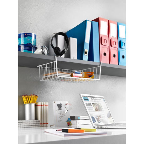 Metaltex panier suspendu 40x26x14 cm métal blanc