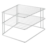 Metaltex Space Line Signal Rack 2 Böden 25x25x19 cm Silber