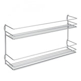 Metaltex Space Saver Smart Kitchen Pepito Herb Rack 2 pisos 36x8x19 cm de plata