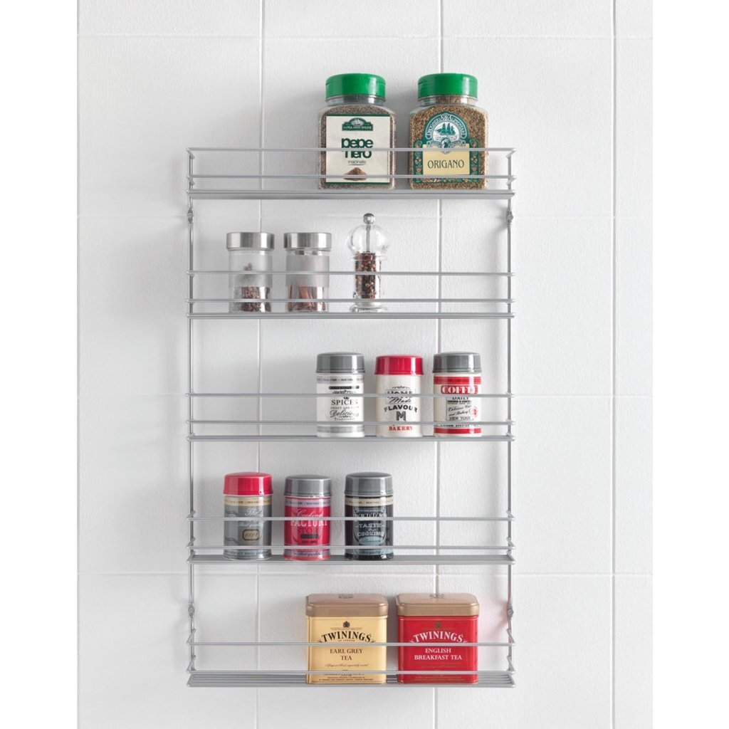 Metaltex Space Saver Smart Kitchen Pepito Herb Rack 5 étages 36x8x58 cm argent