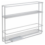 Metaltex Space Saver Smart Kitchen Extenable Spice Rack 6x28x22 cm argent