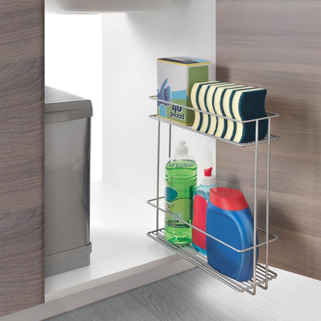 Metaltex Space Saver Smart Kitchen extensible d'évier en armoire 11x38x34 cm argent