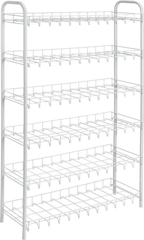 Tomado-metaltex tomado metaltex shoe 6 étagère à chaussures blanc 64x23x104 cm 6 étages