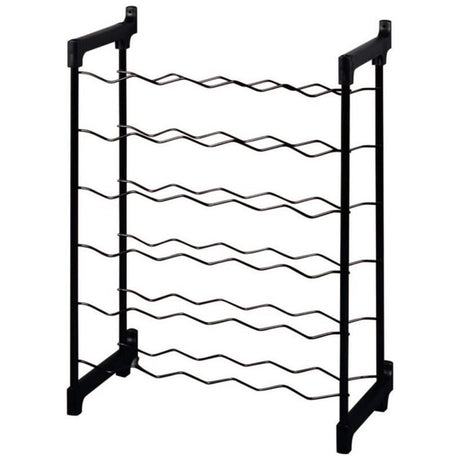 Tomado-metaltex casier à vin chianti pour 30 bouteilles 68x50x26 cm noir