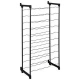 Tomado-metaltex barbera casier à vin pour 50 bouteilles 108x50x26 cm noir