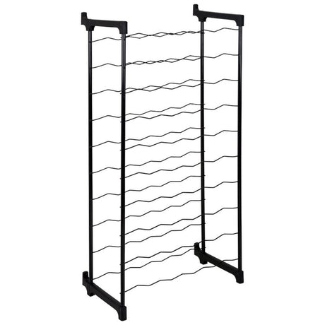 Tomado-metaltex barbera casier à vin pour 50 bouteilles 108x50x26 cm noir