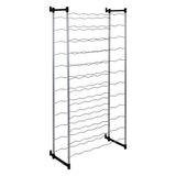 MetalTex Bardolino Bottle Rack för 72 flaskor 59x26x124 cm silver svart