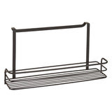 Gratt da bagno metallico 34x11x17 cm nero