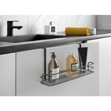 Gratt da bagno metallico 34x11x17 cm nero