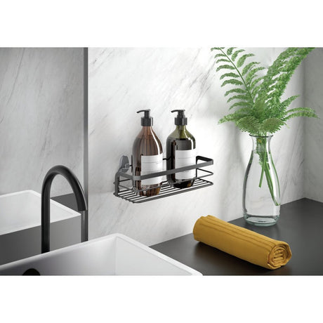 Support de douche Metaltex 26x10x6 cm noir