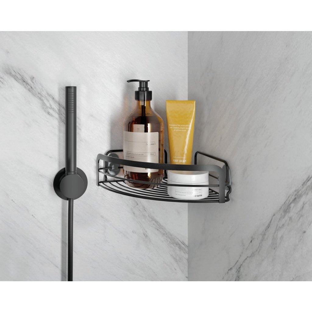 Étagère de salle de bain Metaltex 20x20x6 cm noir
