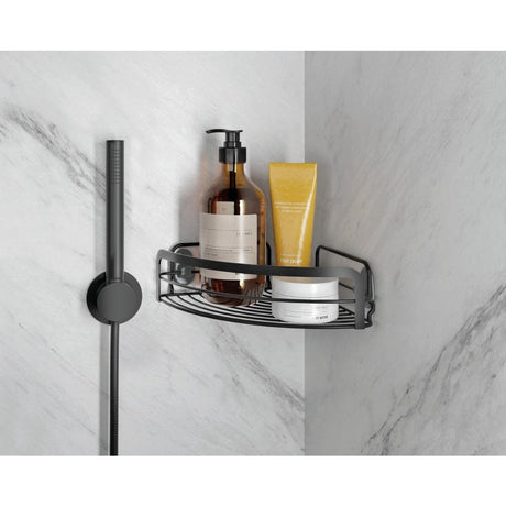 Étagère de salle de bain Metaltex 20x20x6 cm noir