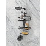 Metaltex Origin Line Douche de douche 3 étages 23x12x38 cm noir