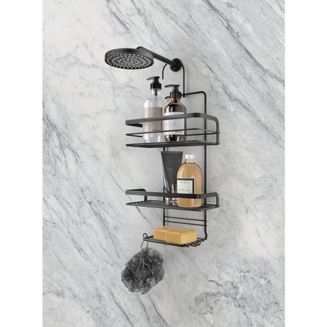 Metaltex Origin Line Douche de douche 3 étages 23x12x38 cm noir