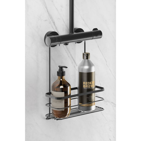 Support de douche Metaltex 28x14x38 cm métal noir