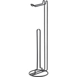 Porte-rouleau de papier toilette Metaltex pour 3 rouleaux 58x15 cm noir
