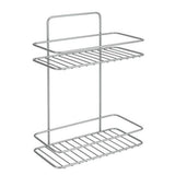 Tomado-metaltex Tomado metaltex reflex étagère de salle de bain 2 niveaux gris argent