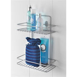 Tomado-metaltex Tomado metaltex reflex étagère de salle de bain 2 niveaux gris argent