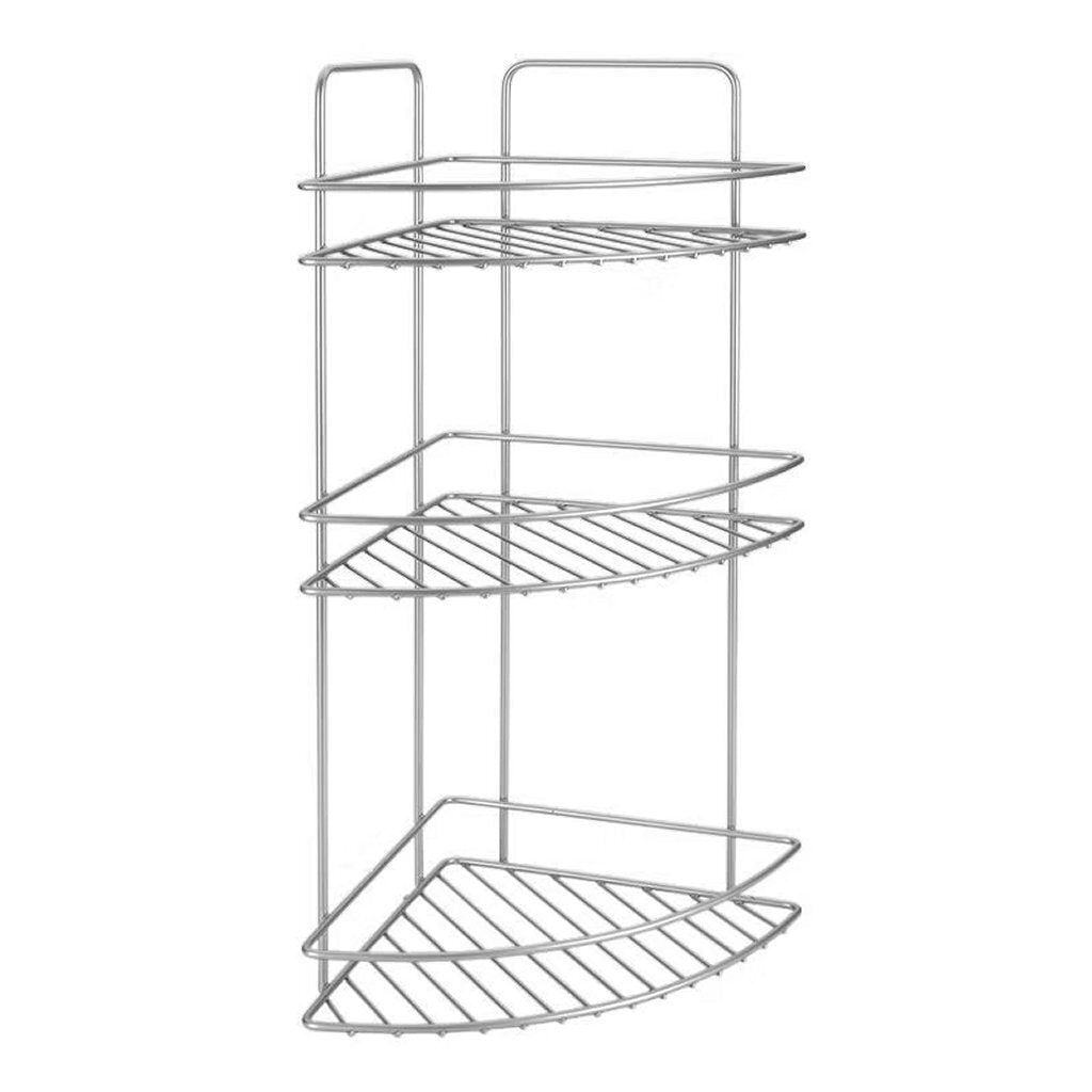 Metaltex reflex étagère de salle de bain 3 niveaux 23x23x53 cm argent