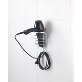 Metaltex viva support pour sèche-cheveux 10x10x25 cm argent