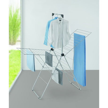 Etendoir Metaltex mousson 30 m de longueur de séchage argent