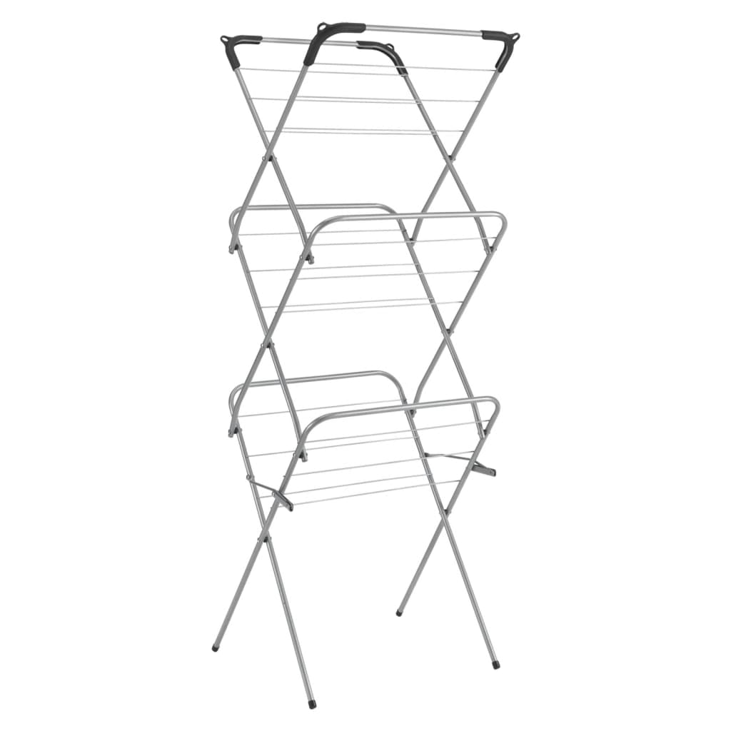 Tomado-Metaltex Tomado Metaltex Concierto Slim Droogrek 9.5 m Plata con soportes de ropa