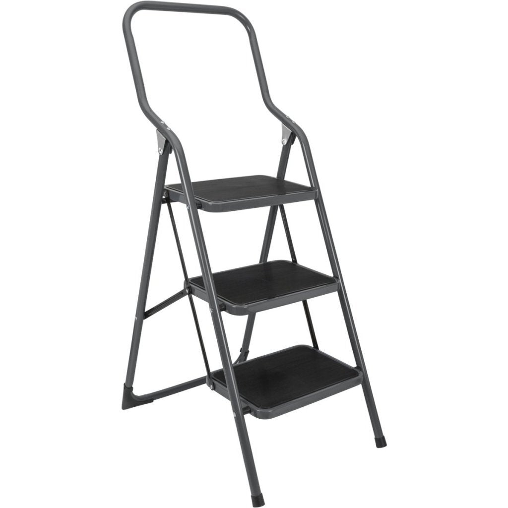Metaltex échelle de ménage kappa 3 46x62x136 cm acier inoxydable gris noir