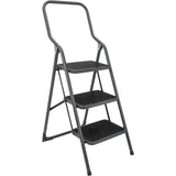 Metaltex échelle de ménage kappa 3 46x62x136 cm acier inoxydable gris noir