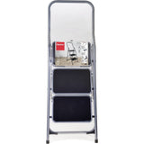 Metaltex échelle de ménage kappa 3 46x62x136 cm acier inoxydable gris noir