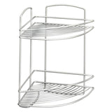 Metaltex onda badkamer-hoekrek 2 etages 22x22x35 cm zilver