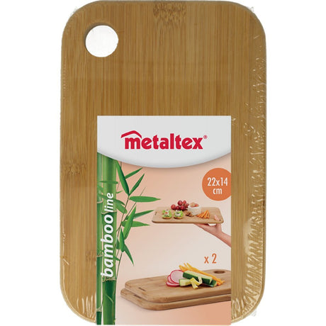 Planches de bambou Metaltex 22x14x1 cm 2 pièces