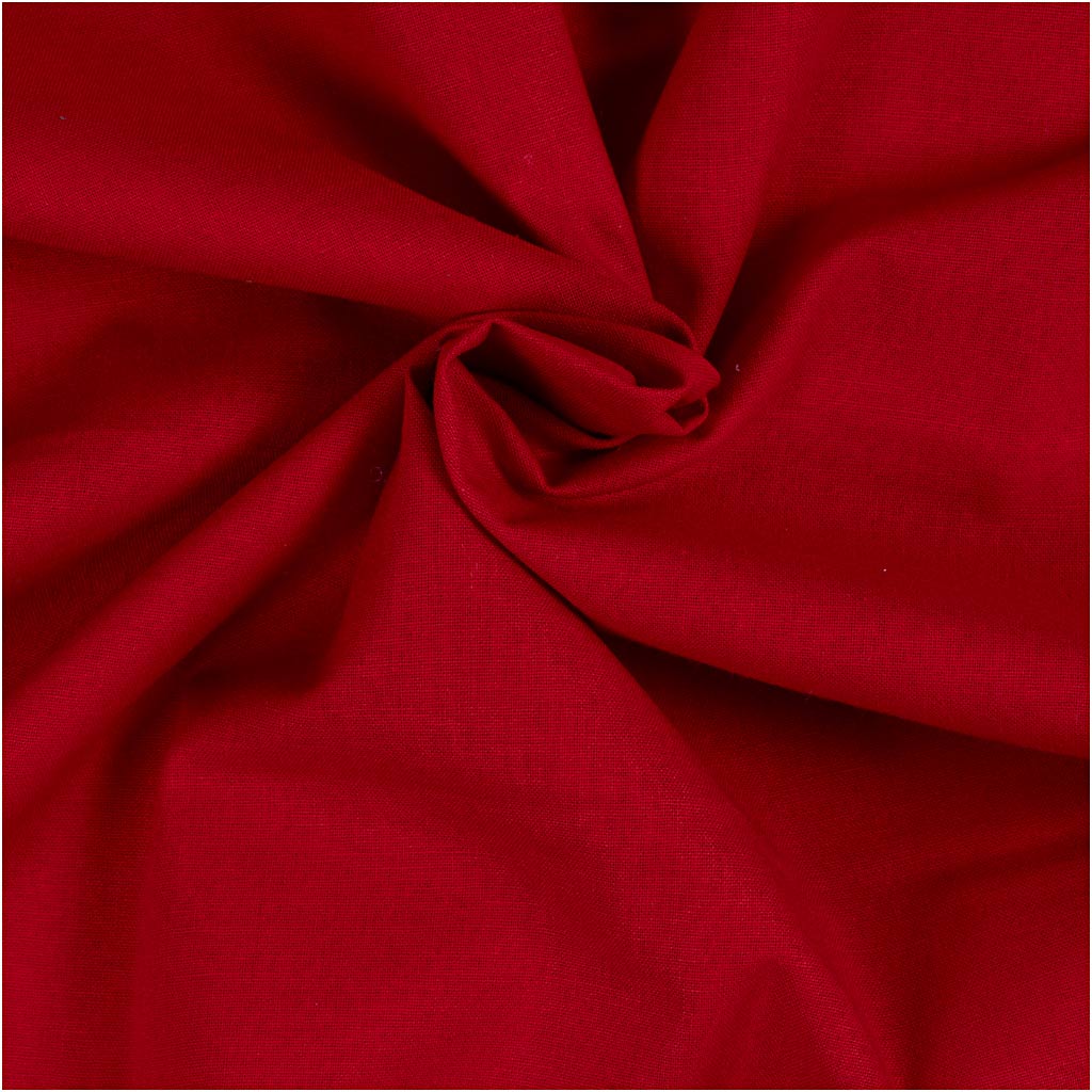 Tissu Creativ company, l: 145 cm, 140 gr, rouge, 5 m 1 boîte