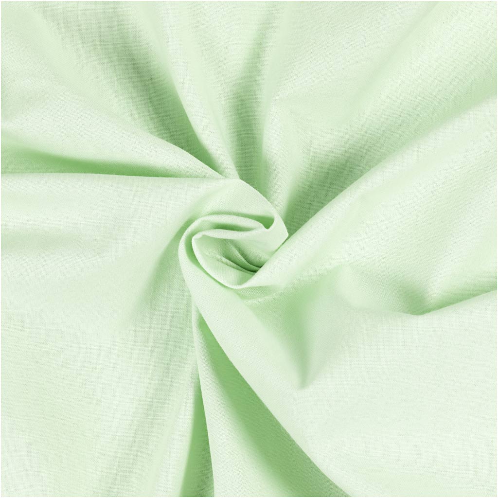 Tissu Creativ company, l: 145 cm, 140 gr, vert clair, 5 m 1 boîte
