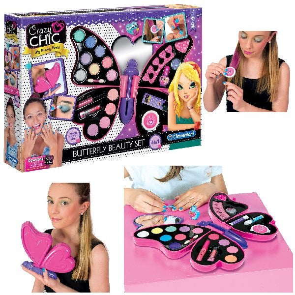 Trousse de maquillage Clementoni crazy chic papillon