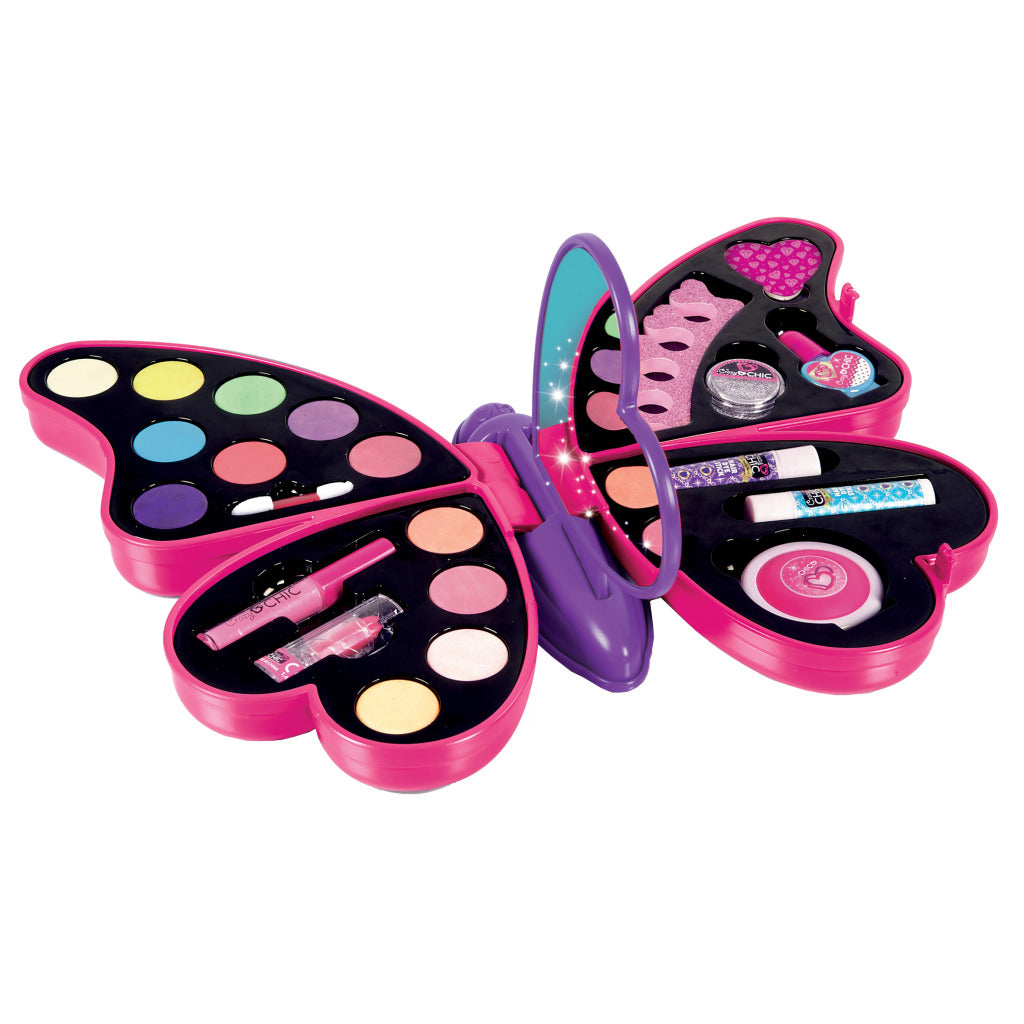 Clementoni crazy chic butterfly beautyset make-up koffer