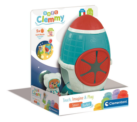 Clementoni baby clemmy - fusée sensorielle avec blocs