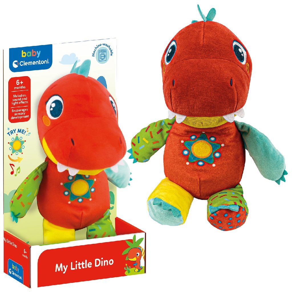 Clementoni baby mon petit dino peluche + son