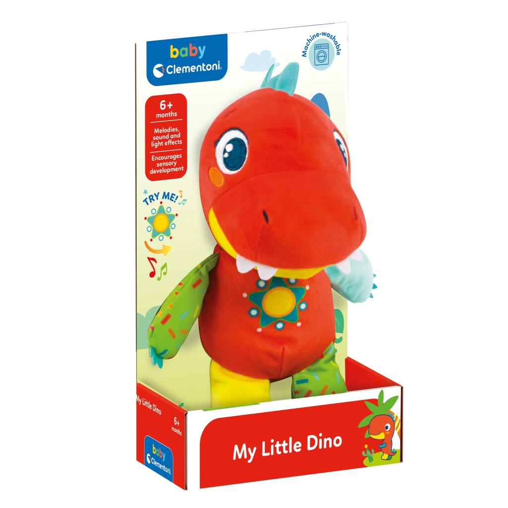 Clementoni baby mon petit dino peluche + son