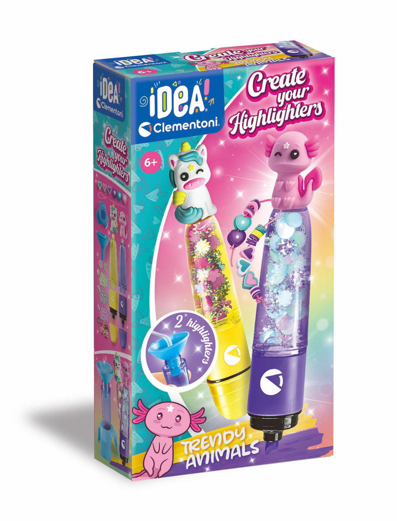Clementoni idée créer vous surligneurs animaux petits 2 stylos avec accessoires