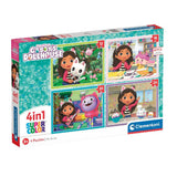 Clementoni supercolor puzzle 4 en 1 maison de poupée Gabbys 12-24 pièces