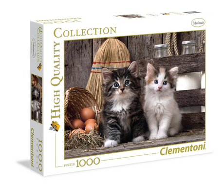 Clementoni - puzzle - 1000 pièces - chatons mignons - puzzle pour adultes - collection de haute qualité