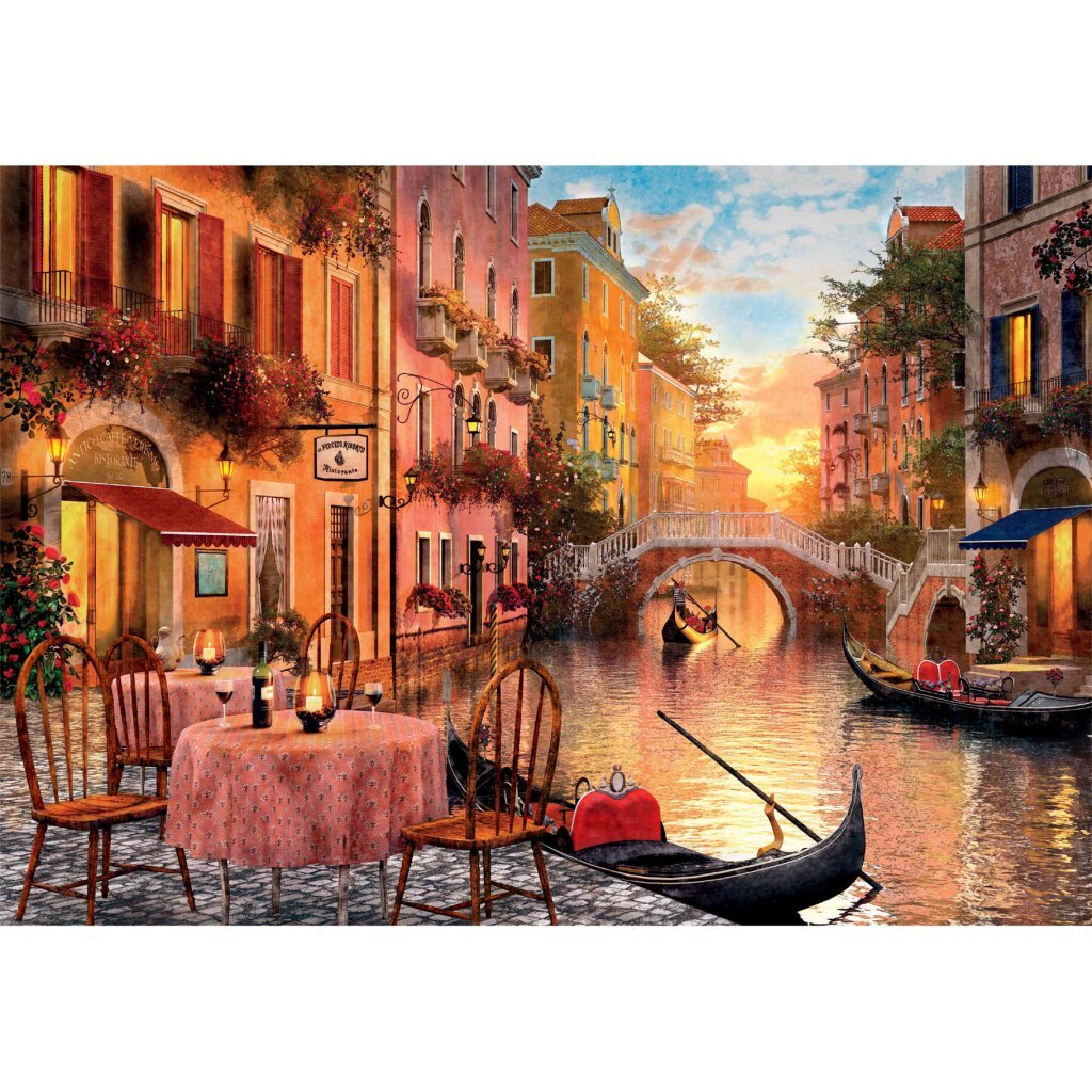 Clementoni High Quality Collection Puzzel + Poster Veneti euml; 1000 Stukjes