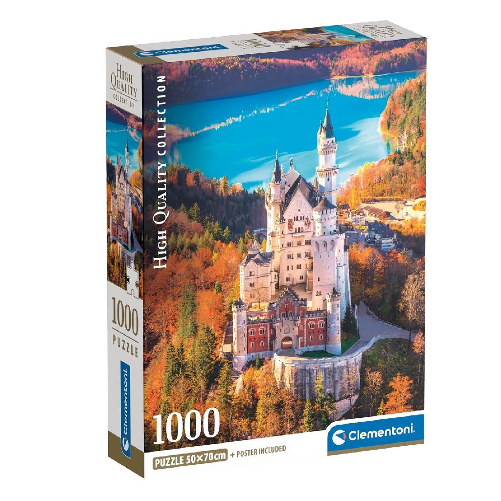 Clementoni visoko kakovostna zbirka Puzzle Neuschwanstein 1000 kosov